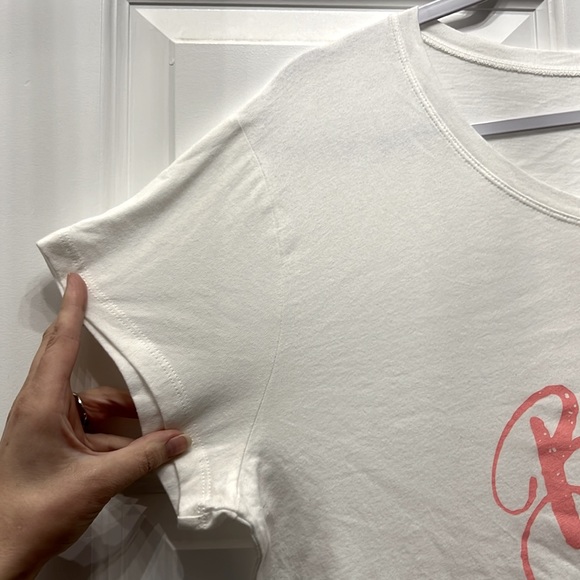 XL bride white bride shirt with peachy/ pink text - Picture 4 of 4